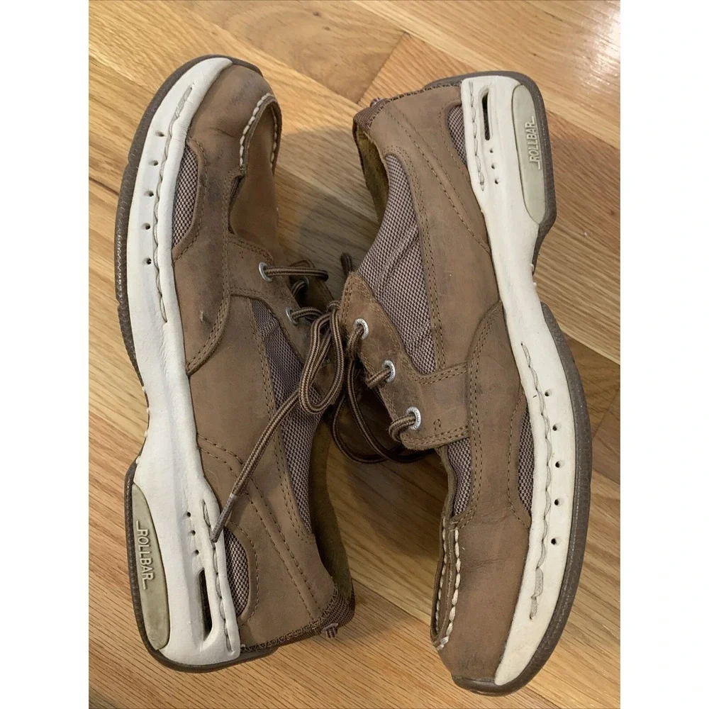 Dunham‎ Captain Loafer Boat Shoes Mens 7D Deck Leather Rollbar